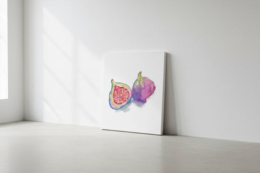 Magenta Figs Watercolor Art Print