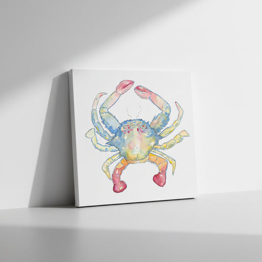 Pastel Salt Crab Artwork Watercolor Art Print