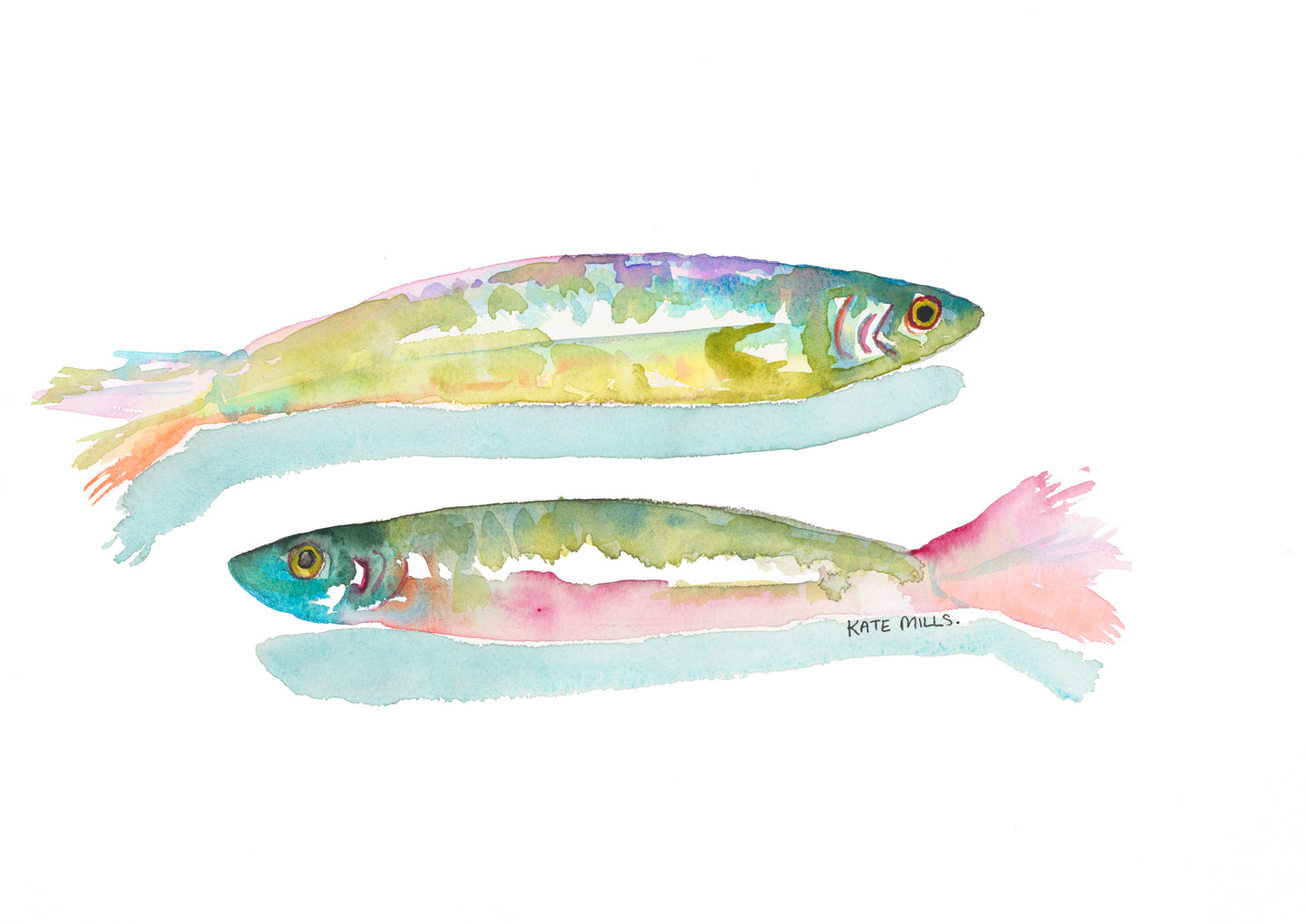 Pastel Artwork Watercolor Art Print