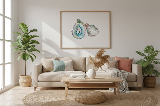 Oyster & Shell Watercolor Art Print