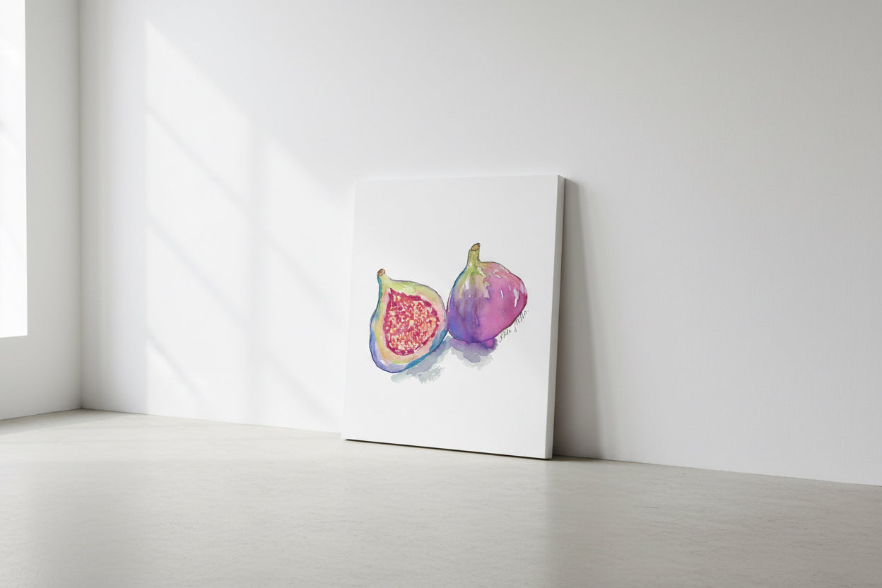 Magenta Figs Watercolor Art Print