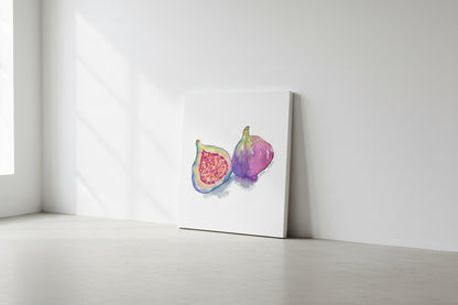 Magenta Figs Watercolor Art Print