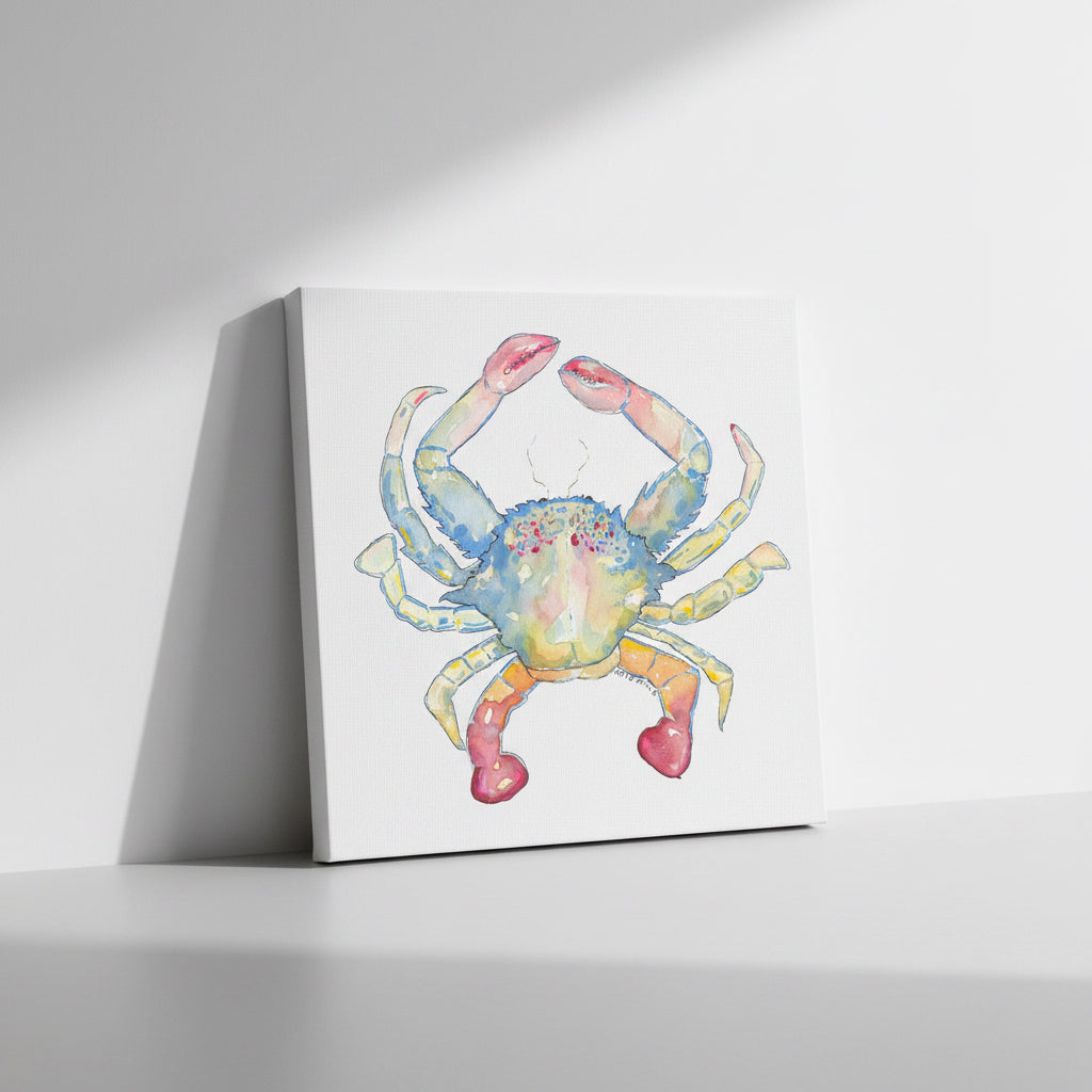 Pastel Salt Crab Artwork Watercolor Art Print