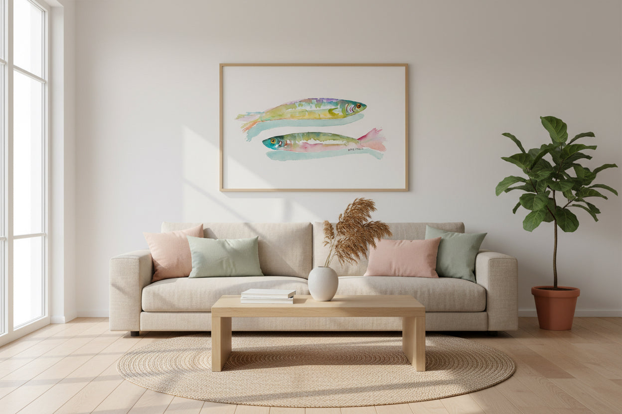 Pastel Artwork Watercolor Art Print